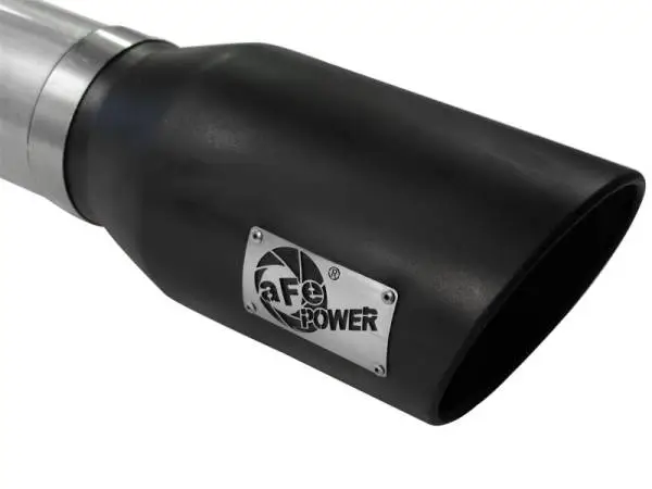 aFe MACHForce XP Exhaust 5in DPF-Back Stainless Steel Exht 2015 Ford Turbo Diesel V8 6.7L Black Tip image 7