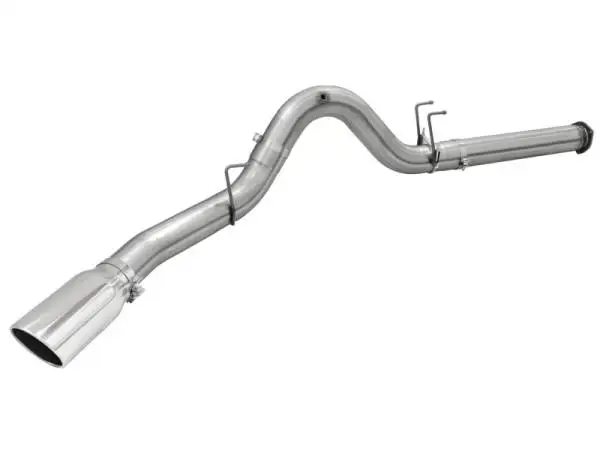 aFe MACHForce XP Exhaust 5in DPF-Back SS Exh 2015 Ford Turbo Diesel V8 6.7L Polished Tip image 3