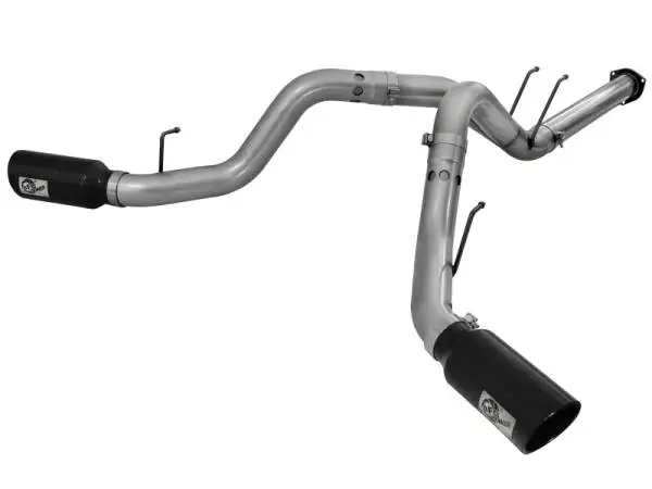 aFe Large Bore-HD DPF-Back Exhaust System Ford Diesel Trucks 11-14 V8-6.7L (td)