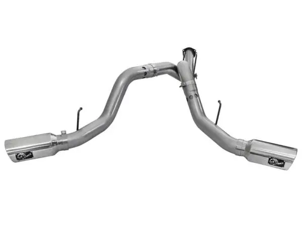aFe LARGE BORE HD 4in 409-SS DPF-Back Exhaust w/Polished Tip 11-14 Ford Diesel Trucks V8-6.7L (td) image 3