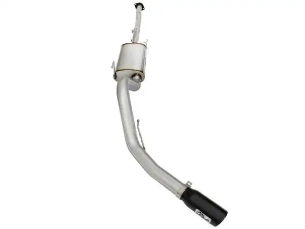 aFe MACHForce XP SS Exhaust 3in to 3.5in Cat-Back w/ Black Tip 15 Ford F-150 EcoBoost V6 2.7/3.5Ltt image 3