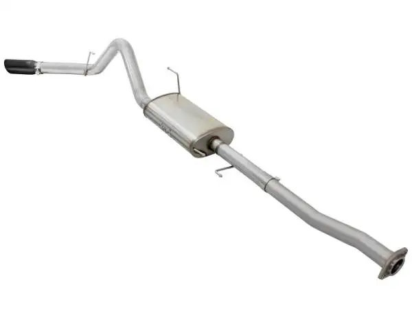 aFe MACHForce XP SS Exhaust 3in to 3.5in Cat-Back w/ Black Tip 15 Ford F-150 EcoBoost V6 2.7/3.5Ltt image 4