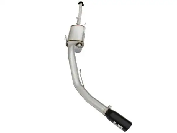 aFe MACHForce XP Exhaust 3in-3.5in SS Single Side Exit CB w/ Black Tips 15 Ford F150 V8 5.0L CC/SB image 3