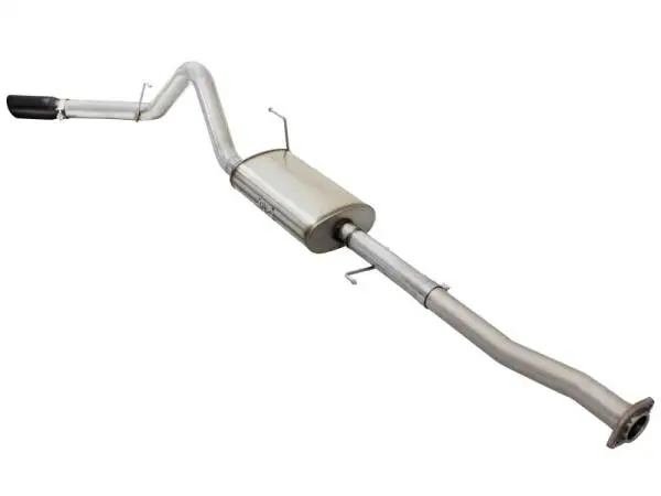 aFe MACHForce XP Exhaust 3in-3.5in SS Single Side Exit CB w/ Black Tips 15 Ford F150 V8 5.0L CC/SB image 4