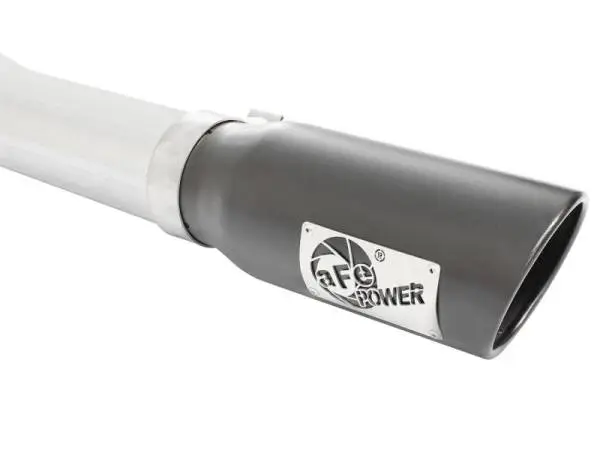 aFe MACHForce XP Exhaust 3in-3.5in SS Single Side Exit CB w/ Black Tips 15 Ford F150 V8 5.0L CC/SB image 7