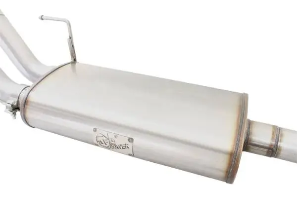 aFe MACHForce XP Exhaust 3in SS Dual Side Exit CB w/ Black Tips 2015 Ford F150 5.0L V8 CC/SB EC/LB image 4