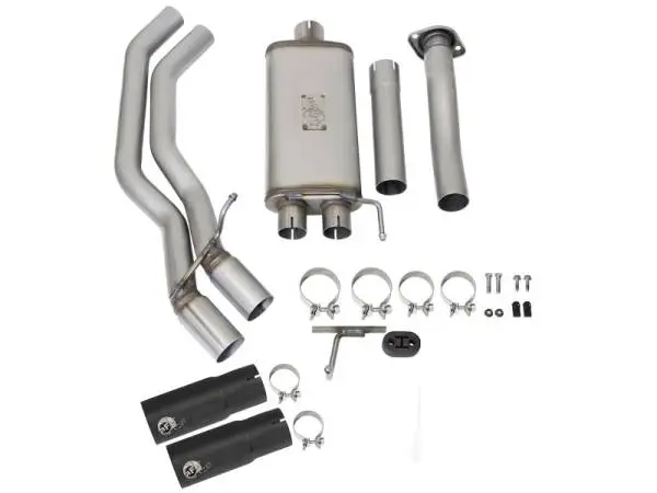 aFe Rebel Exhausts 3in SS Cat-Back 15-16 Ford F-150 EcoBoost V6 2.7/3.5L V8 5.0L w/ Black Tips image 8