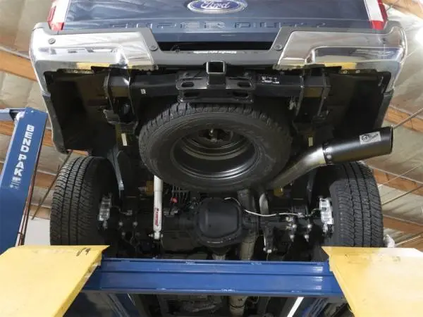aFe Large Bore-HD 5in DPF Back 409 SS Exhaust System w/Black Tip 2017 Ford Diesel Trucks V8 6.7L(td) thumbnail 3