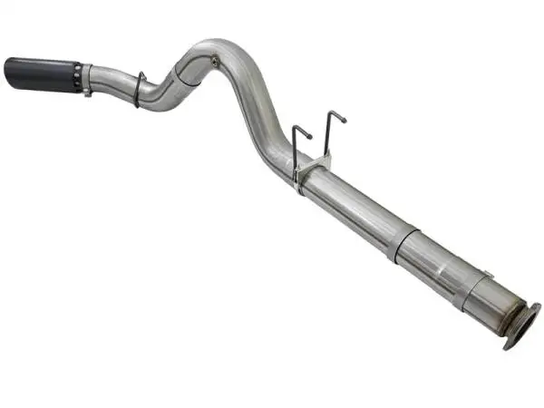 aFe Large Bore-HD 5in DPF Back 409 SS Exhaust System w/Black Tip 2017 Ford Diesel Trucks V8 6.7L(td) thumbnail 5