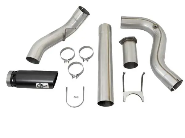 aFe Large Bore-HD 5in DPF Back 409 SS Exhaust System w/Black Tip 2017 Ford Diesel Trucks V8 6.7L(td) thumbnail 9