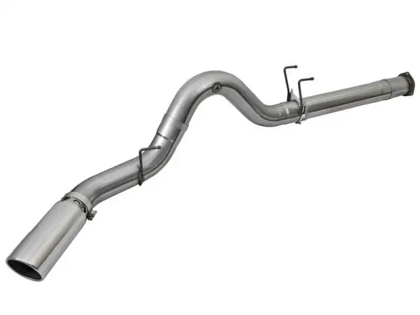 aFe LARGE BORE HD 5in 409-SS DPF-Back Exhaust w/Polished Tip 2017 Ford Diesel Trucks V8 6.7L (td) image 4