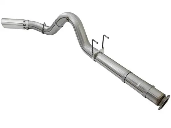 aFe LARGE BORE HD 5in 409-SS DPF-Back Exhaust w/Polished Tip 2017 Ford Diesel Trucks V8 6.7L (td) image 5