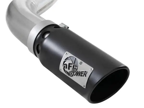 aFe Large Bore-HD 4in 409 SS DPF-Back Exh 18-19 Ford F-150 V6-3.0L (td) w/ Black Tip thumbnail 4