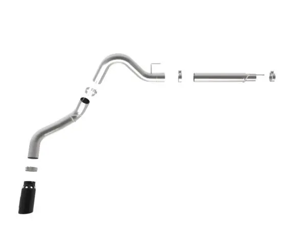 aFe Large Bore-HD 4in 409 SS DPF-Back Exh 18-19 Ford F-150 V6-3.0L (td) w/ Black Tip thumbnail 7