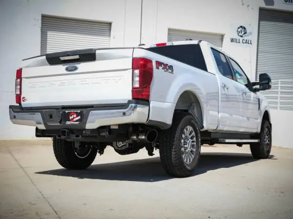 aFe Apollo GT Series 3-1/2in 409 SS Axle-Back Exhaust 17-20 Ford F-250/F-350 6.2/7.3L w/ Black Tips image 2