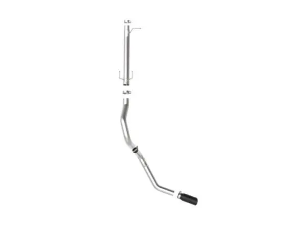 aFe Apollo GT Series 3-1/2in 409 SS Axle-Back Exhaust 17-20 Ford F-250/F-350 Black Tips w/o Muffler image 5