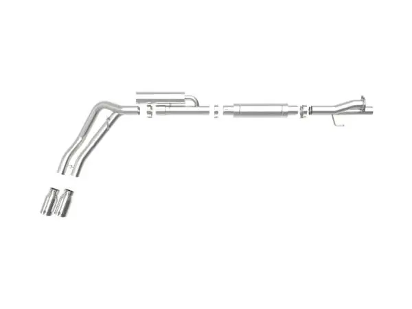 aFe Rebel Series 3in 409 SS Cat-Back Exhaust w/ Polish Tips 17-20 Ford F-250 V8 6.2L thumbnail 2
