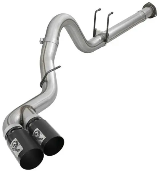 aFe Power 11-14 Ford F250/F350 6.7L Diesel Rebel XD 4in 409 SS DPF-Back Exhaust System - Black Tips image 6
