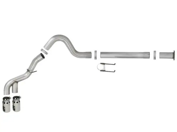 aFe Power 11-14 Ford F250/F350 6.7L Diesel Rebel XD 4in 409 SS DPF-Back Exhaust System - Pol Tips image 5