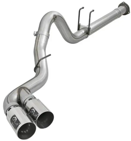 aFe Power 15-16 Ford F250/F350 6.7L Diesel Rebel XD 4in 409 SS DPF-Back Exhaust System - Pol Tips image 6