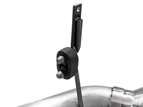 aFe Large Bore-HD 4in 409 Stainless Steel DPF-Back Exhaust w/Polished Tips 15-16 Ford Diesel Truck image 5