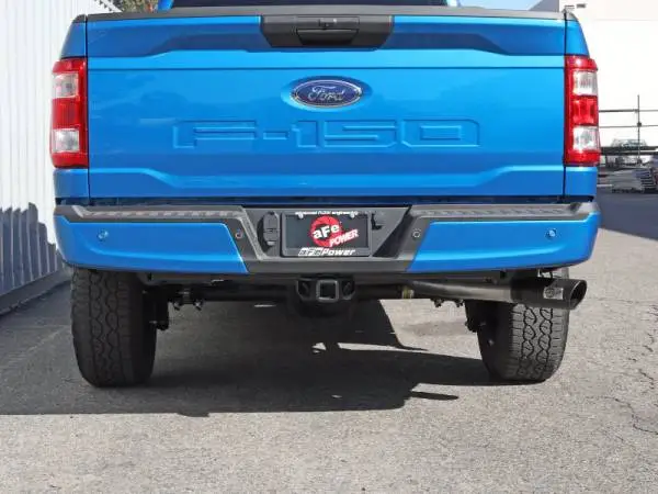 aFe Apollo GT 3in 409 SS Cat-Back Exhaust 2021 Ford F-150 V6 2.7L/3.5L (tt)/V8 5.0L w/ Black Tips image 5