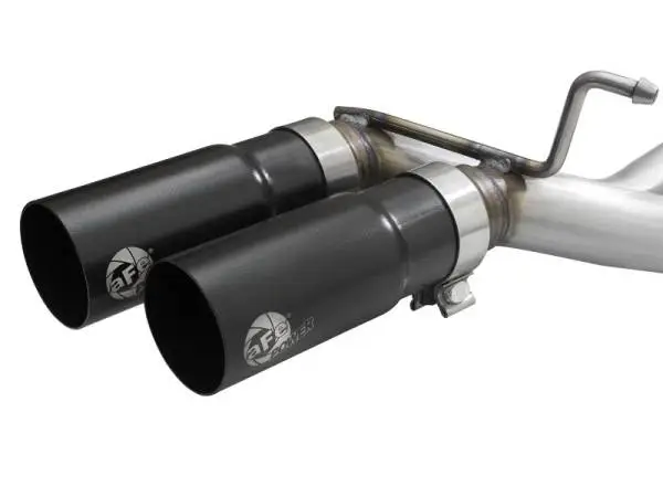 aFe Rebel 3in 409 SS Cat-Back Exhaust 2021 Ford F-150 V6 2.7L/3.5L (tt)/V8 5.0L w/ Black Tips image 2