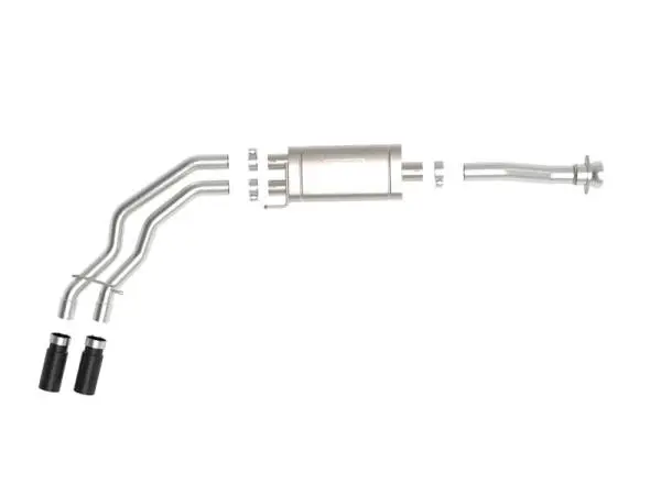aFe Rebel 3in 409 SS Cat-Back Exhaust 2021 Ford F-150 V6 2.7L/3.5L (tt)/V8 5.0L w/ Black Tips image 5
