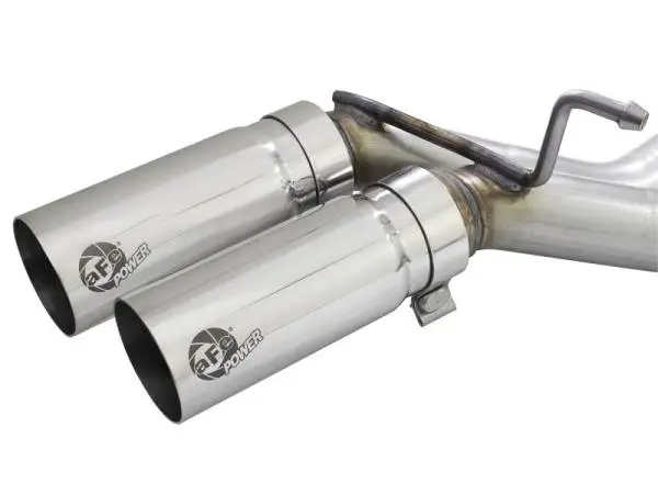 aFe Rebel 3in 409 SS Cat-Back Exhaust 2021 Ford F-150 V6 2.7L/3.5L (tt)/V8 5.0L w/ Polished Tips image 2