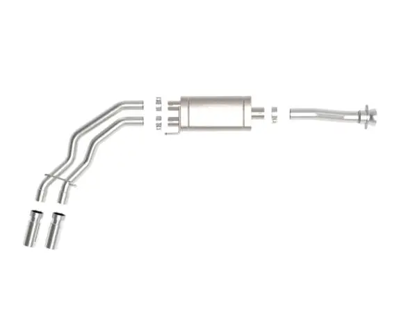 aFe Rebel 3in 409 SS Cat-Back Exhaust 2021 Ford F-150 V6 2.7L/3.5L (tt)/V8 5.0L w/ Polished Tips image 5