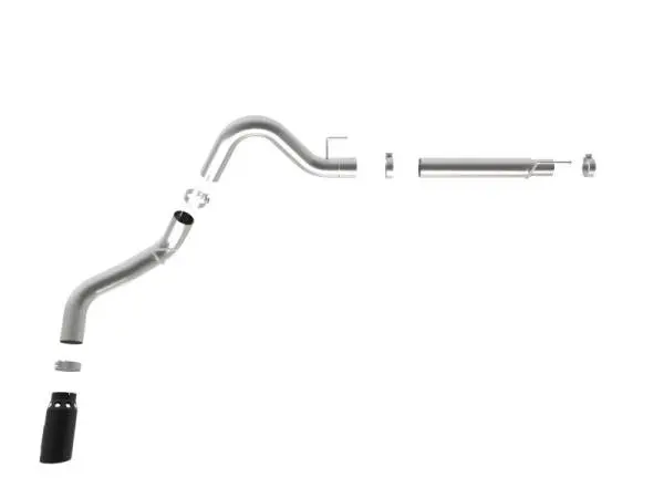 aFe 2021 Ford F-150 V6-3.0L (td) Large Bore 409 SS DPF-Back Exhaust System thumbnail 6