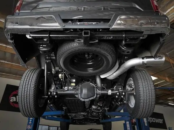 aFe 2021 Ford F-150 V6-3.0L (td) Large Bore 409 SS DPF-Back Exhaust System w/ Polished Tip thumbnail 5