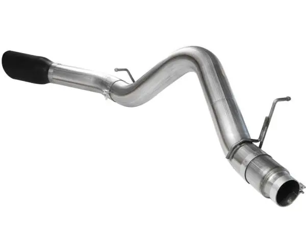 aFe MACHForce XP Exhaust 5in DPF-Back SS 11-13 GM Diesel Trucks V8-6.6L (td) (LML) (Blk Tip) image 4