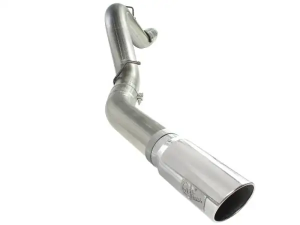 aFe MACHForce XP Exhaust 5in DPF-Back SS 11-13 GM Diesel Trucks V8-6.6L (td) (LML) (Pol Tip)
