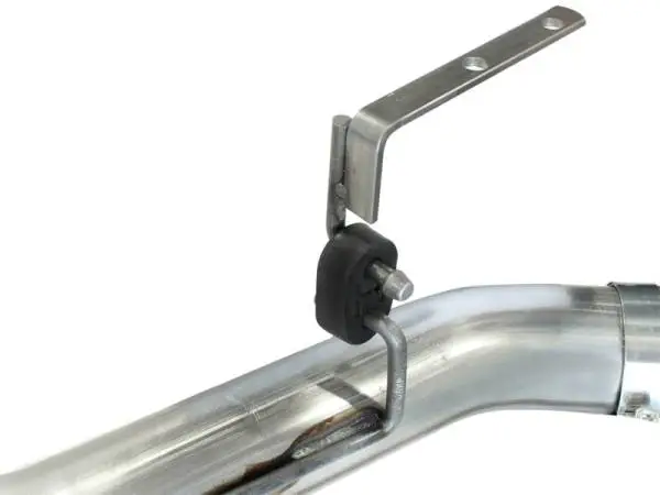 aFe MachForce XP Exhaust 4inch DP-Back All SS 2011-14 GM Diesel Trucks V8-6.6L LML Black Tips image 6