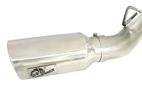 aFe MachForce XP Exhaust 4inch DP-Back All SS 2011-14 GM Diesel Trucks V8-6.6L LML Polished image 5