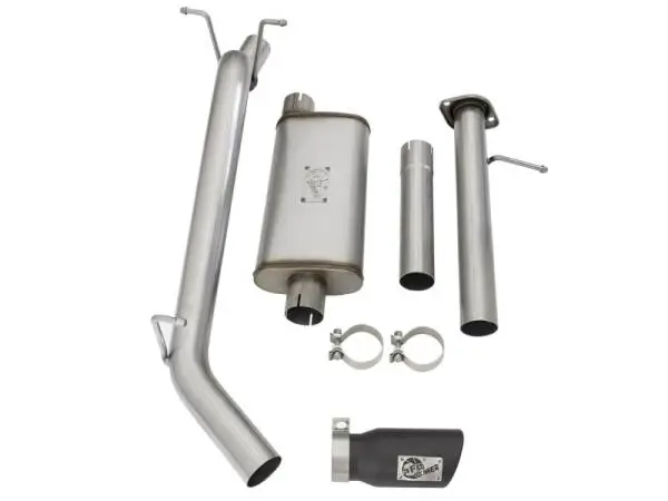 aFe Mach Force-XP Exhaust 3in CB SS 15-17 GM Colorado/Canyon 2.5L/3.6L Side Exit w/ Black Tip image 11