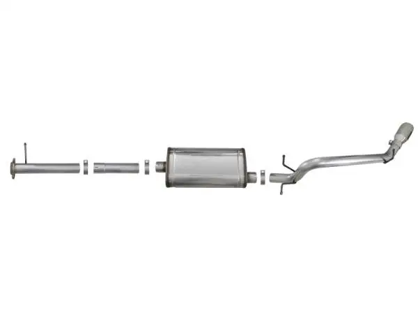 aFe Mach Force-XP Exhaust 3in CB SS 15-17 GM Colorado/Canyon 2.5L/3.6L Side Exit w/ Polished Tip image 8