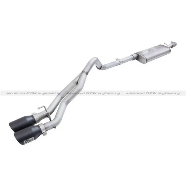 aFe Rebel Series CB 3in Middle Side Exit SS Exht w/ Black Tips 15-17 Chevy Colorado / GMC Canyon image 2