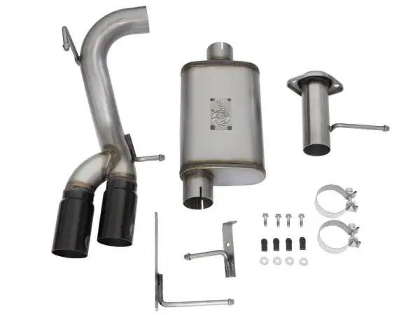 aFe Rebel Series CB 3in Middle Side Exit SS Exht w/ Black Tips 15-17 Chevy Colorado / GMC Canyon image 9