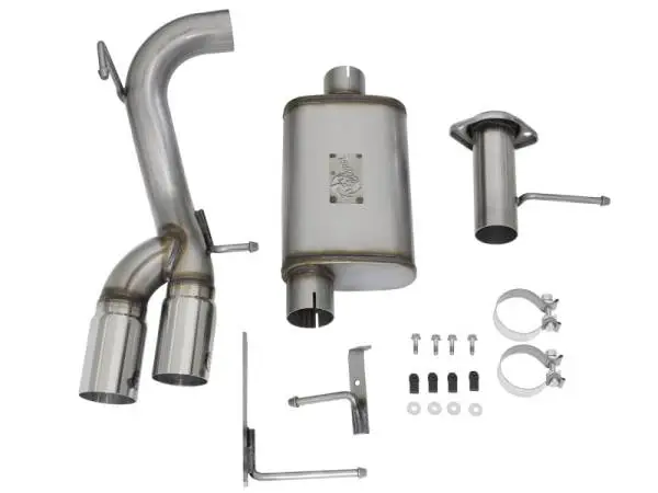 aFe Rebel Series CB 3in Middle Side Exit SS Exht w/Polish Tips 15-17 Chevy Colorado / GMC Canyon image 9