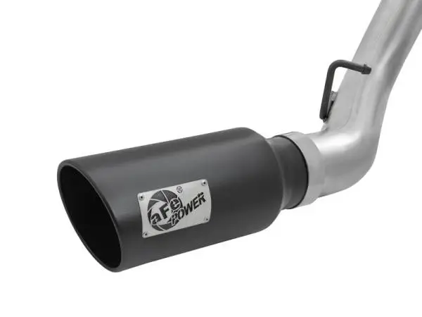 aFe LARGE Bore HD 4in Dual DPF-Back SS Exhaust w/Black Tip 16-17 GM Diesel Truck V8-6.6L (td) LML thumbnail 3