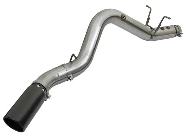 aFe LARGE BORE HD 5in 409-SS DPF-Back Exhaust w/Black Tip 2017 GM Duramax V8-6.6L (td) L5P image 3
