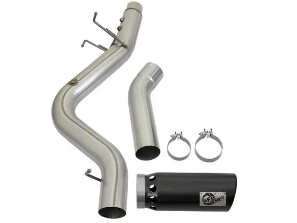 aFe LARGE BORE HD 5in 409-SS DPF-Back Exhaust w/Black Tip 2017 GM Duramax V8-6.6L (td) L5P image 7