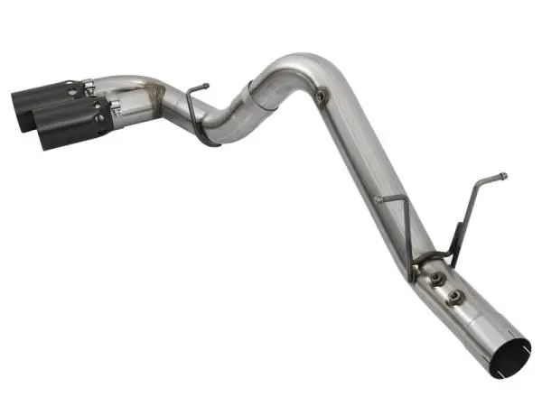 aFe Victory Series 4in 409-SS DPF-Back Exhaust w/ Dual Black Tips 2017 GM Duramax V8-6.6L(td) L5P image 3