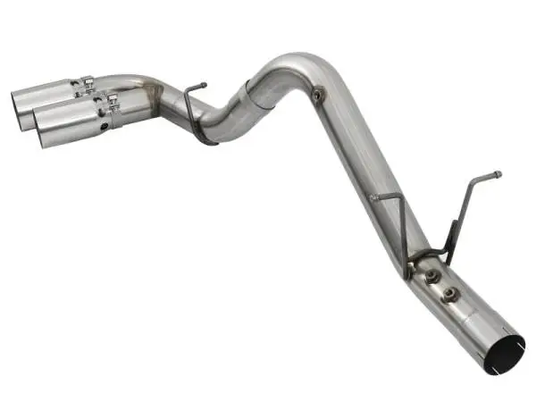 aFe Victory Series 4in 409-SS DPF-Back Exhaust w/ Dual Polished Tips 2017 GM Duramax V8-6.6L(td) L5P image 3