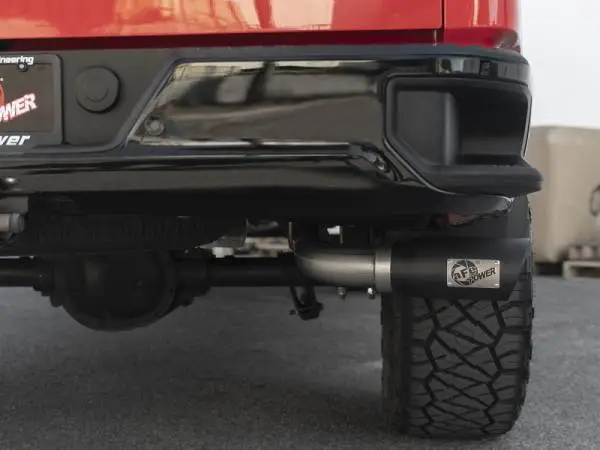 aFe Apollo GT Series 2019 GM Silverado/Sierra 1500 4.3L/5.3L 409 SS CatBack Exhaust System w/Blk Tip image 7