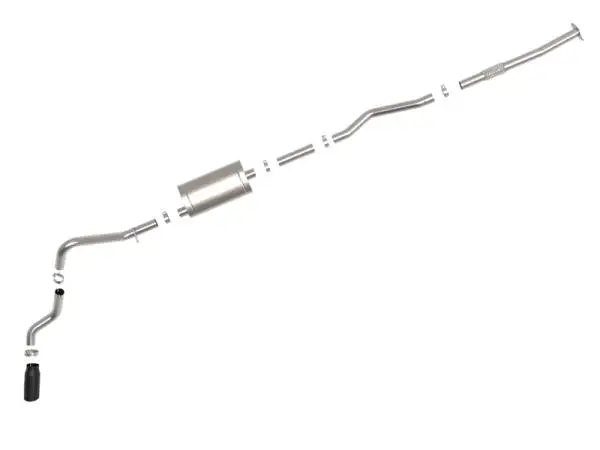 AFE Apollo GT Series 19-20 GM 1500 2.7L (T) 409 SS CB Exhaust System w/Black Tip image 7