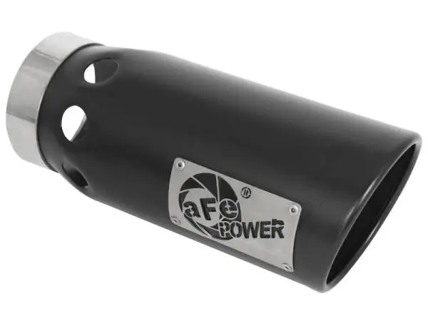 aFe Large Bore-HD 4in 409SS DPF-Back Exhaust System w/Black Tip 20 GM Diesel Trucks V8-6.6L (td) L5P thumbnail 5