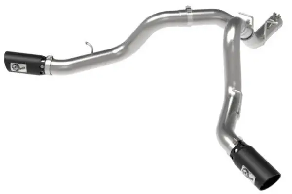 aFe Large Bore-HD 4in 409SS DPF-Back Exhaust System w/Black Tip 20 GM Diesel Trucks V8-6.6L (td) L5P thumbnail 7